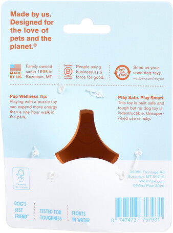 West Paw Tux - Jutalomfalattal tölthető játék