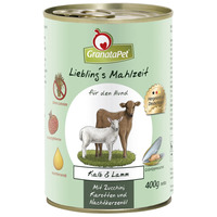 GranataPet borjús és bárányos konzerv kutyáknak