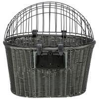 Trixie szürke fonott, biciklire szerelhető szállítókosár kisállatoknak #3