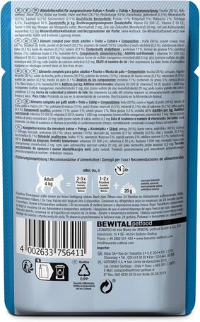 Leonardo pisztrángos eledel macskagyökérrel