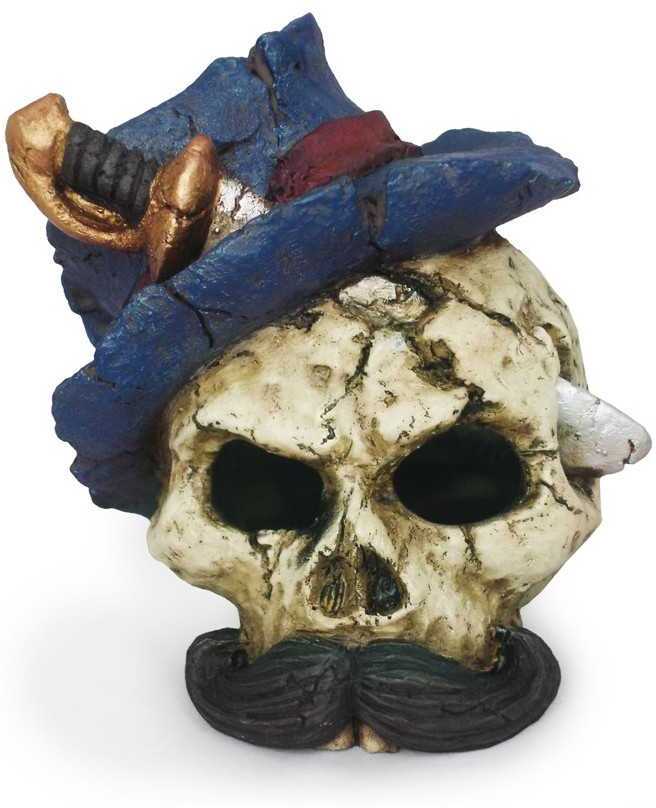 Bajszos Bob koponya akváriumi dekor