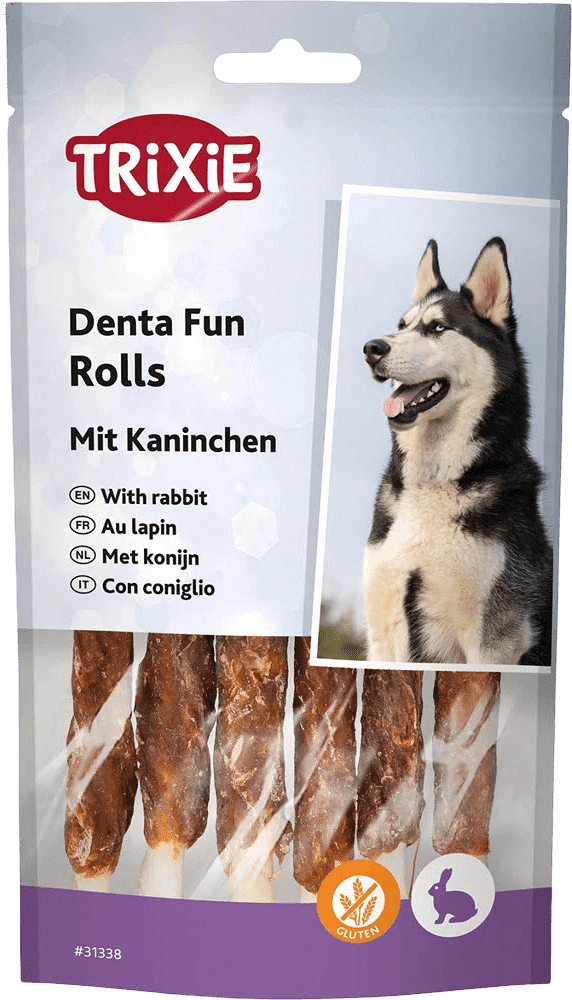 Trixie Denta Fun nyúlhúsos rágópálcikák kutyáknak