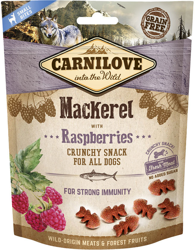 CarniLove Dog Crunchy Snack Mackerel with Raspberries - zoom