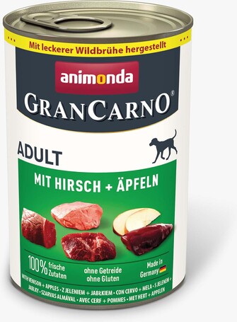 Animonda GranCarno Adult szarvashúsos és almás konzerv