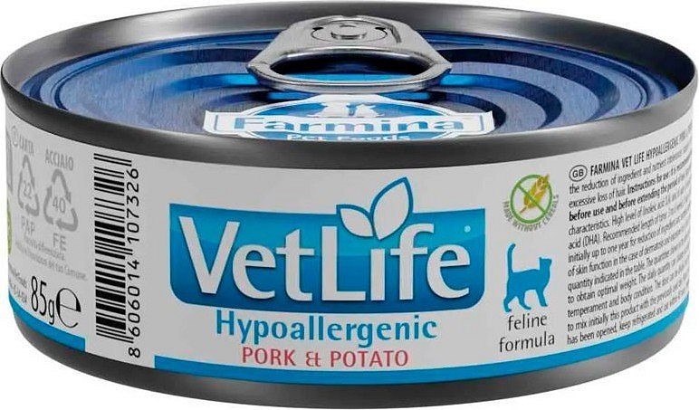Vet Life conservă dietetică hipoalergenică pentru pisici