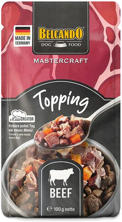 Belcando Mastercraft feltét friss marhahússal és sárgarépával