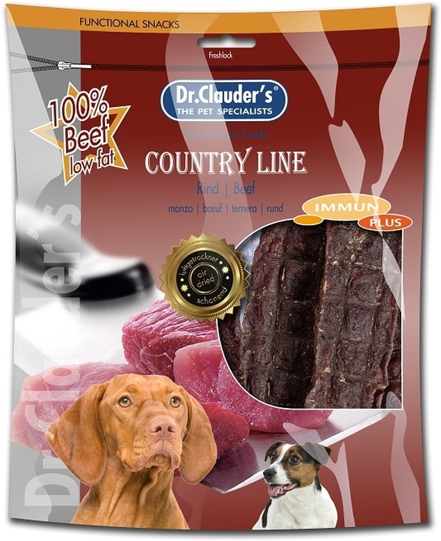 Dr.Clauder's Dog Country Line Snack cu carne de vită