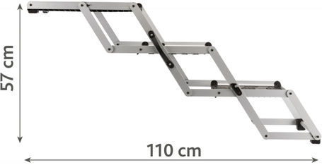 Összecsukható alumínium kutyalépcső