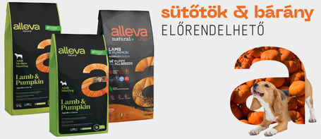 Már előrendelhetőek az Alleva Natural bárányos és sütőkös tápjai