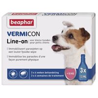 Beaphar Vermicon Dog Line-on Spot-on | Soluție de picurare pentru câini împotriva paraziților
