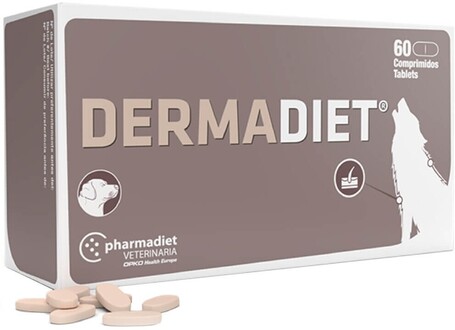Dermadiet tabletta egészséges bőr, és fényes szőrzet támogatására