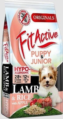 FitActive hrană uscată puppy cu miel, fără grâu