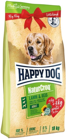 Happy Dog NaturCroq Lamb & Rice (15 + 3 kg) 18 kg