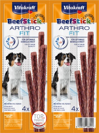 Vitakraft Beef Stick Arthro Fit 4pack ízülettámogató húsrudak kutyáknak
