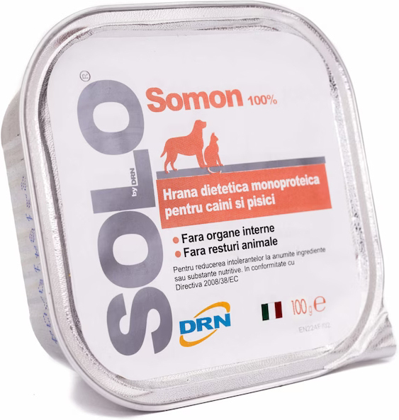 Solo Hypoallergenic Monoprotein - Pateu din carne de somon