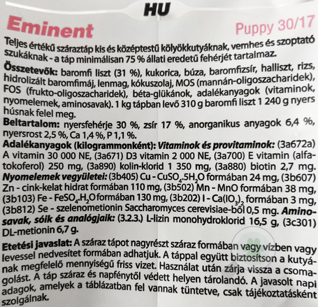 Eminent Puppy kölyökkutya táp