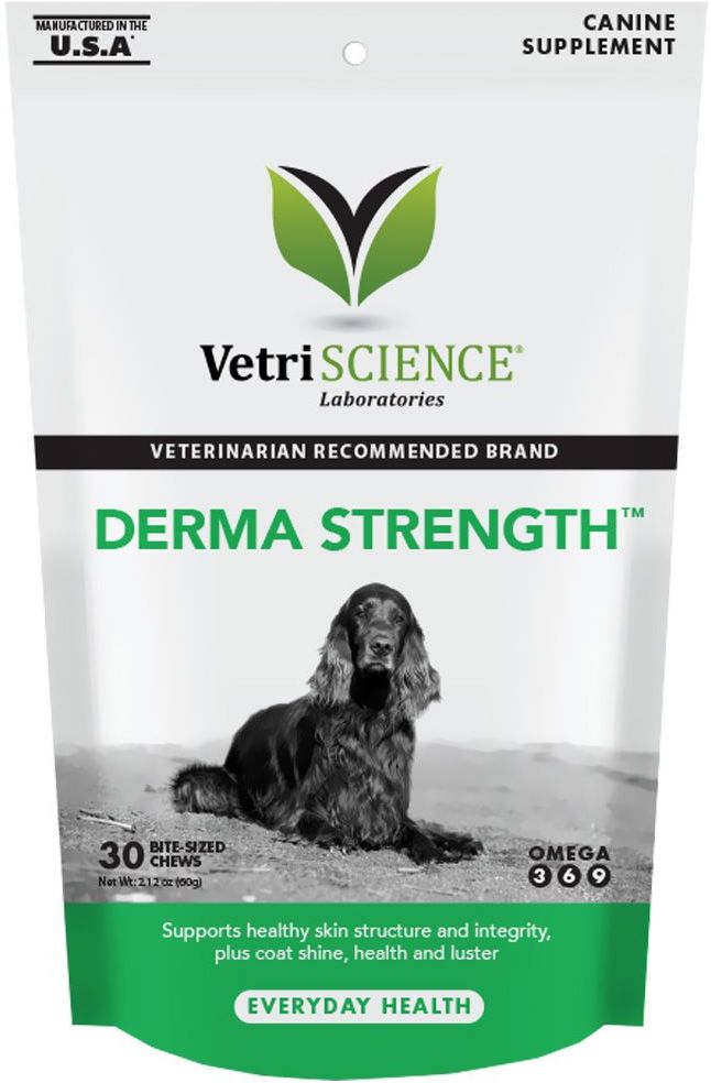 VetriScience Canine Plus Derma Strength tablete masticabile pentru câini - zoom