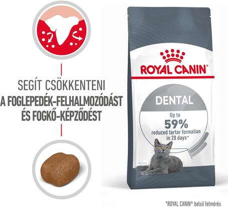 Royal Canin Dental Care - Száraz táp felnőtt macskák részére a fogkőképződés csökkentéséért