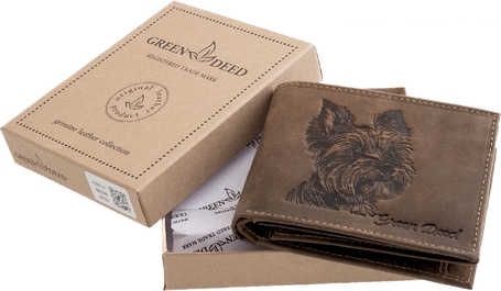 GreenDeed kutyás bőr pénztárca