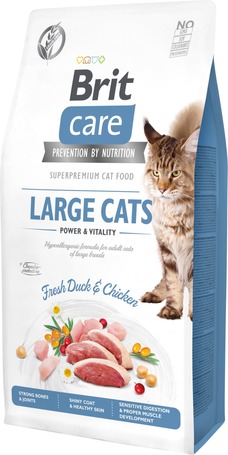 Brit Care Large Cats Power & Vitality Fresh Duck & Chicken