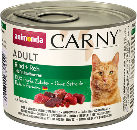 Animonda Carny Adult marhás, szarvasos és vörösáfonyás konzerv macskáknak