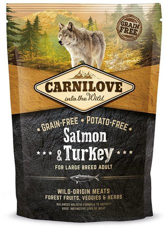 CarniLove Adult Large Salmon & Turkey eledel nagytestű kutyáknak