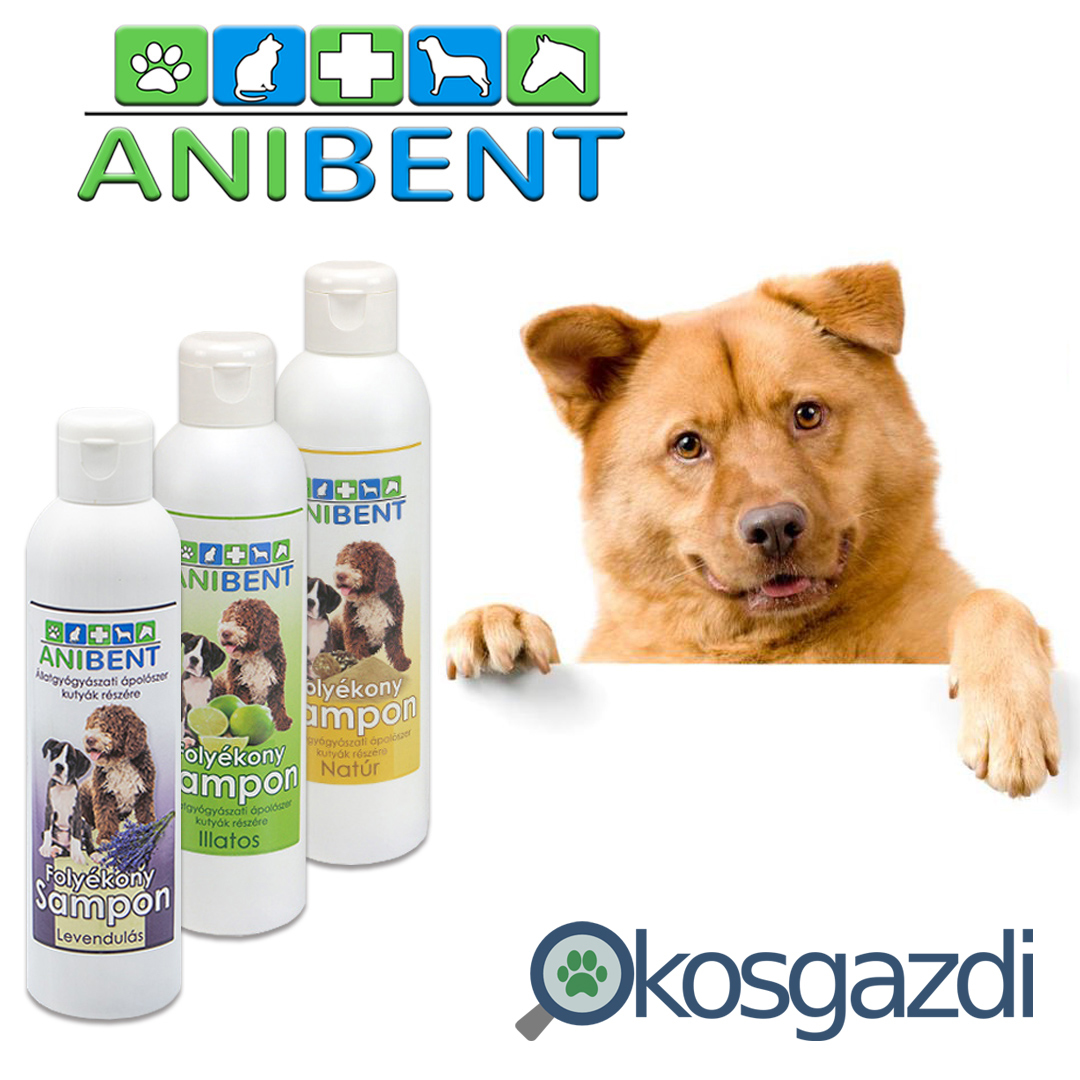 Anibent șampon natural pentru câini cu nămol medicinal cu bentonită și miros de lime - zoom