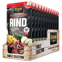 Belcando pliculeț cu carne de vită, tăiței de casă și dovlecei