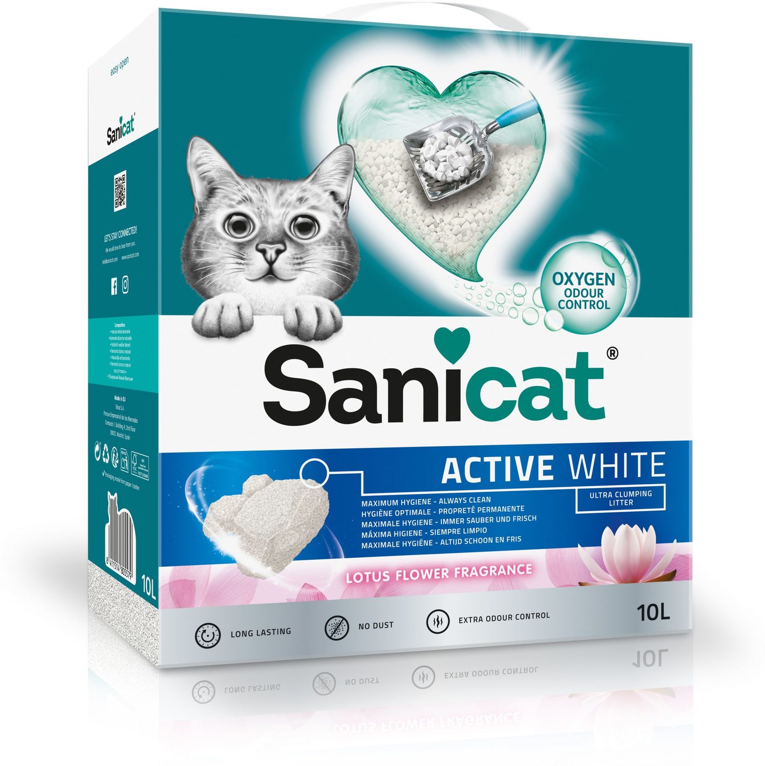Sanicat Active White nisip alb aglomerant pentru pisici - zoom