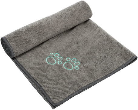 Trixie tappancsmintás szürke kutyatörölköző