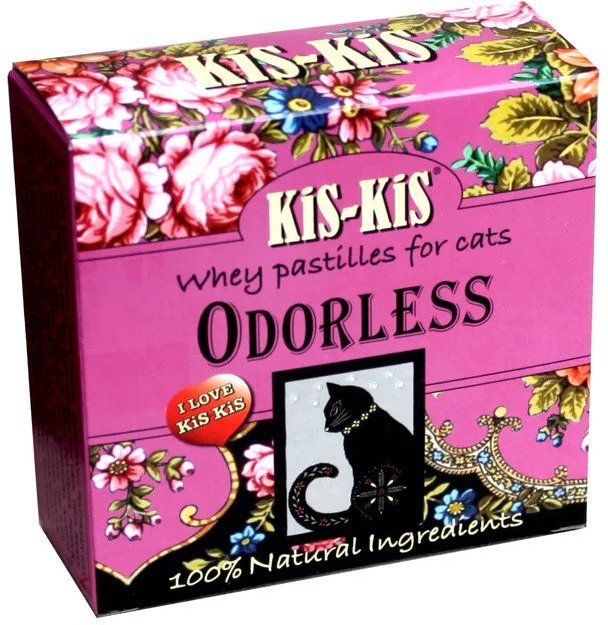 KiS-KiS Odorless pastile cu zer pentru pisici - Pentru combaterea mirosurile neplăcute