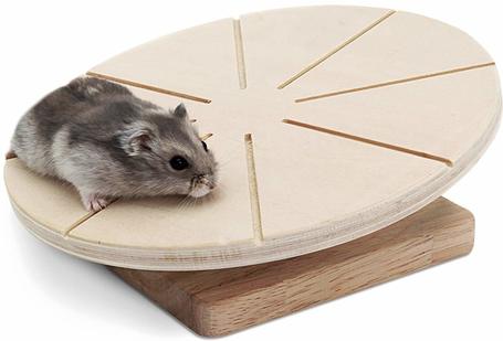 Living World környezetbarát fa futókorong hörcsögök, egerek, futóegerek részére