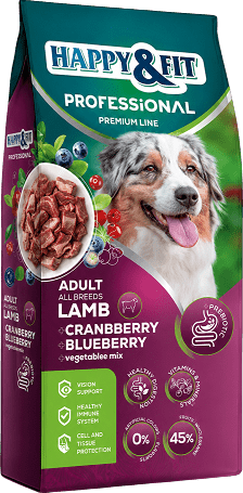 Happy&Fit Professional Adult Lamb, Cranberries, Blueberries 19 kg