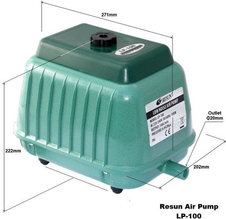 Resun LP-100 nagy teljesítményű levegőpumpa