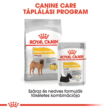 Royal Canin Medium Dermacomfort - Száraz táp bőrirritációra hajlamos, közepes testű felnőtt kutyák részére