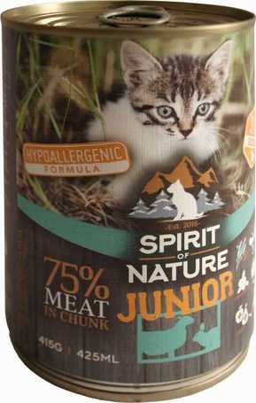 Spirit of Nature Cat Junior bárány- és nyúlhúsos konzerv kölyök cicáknak