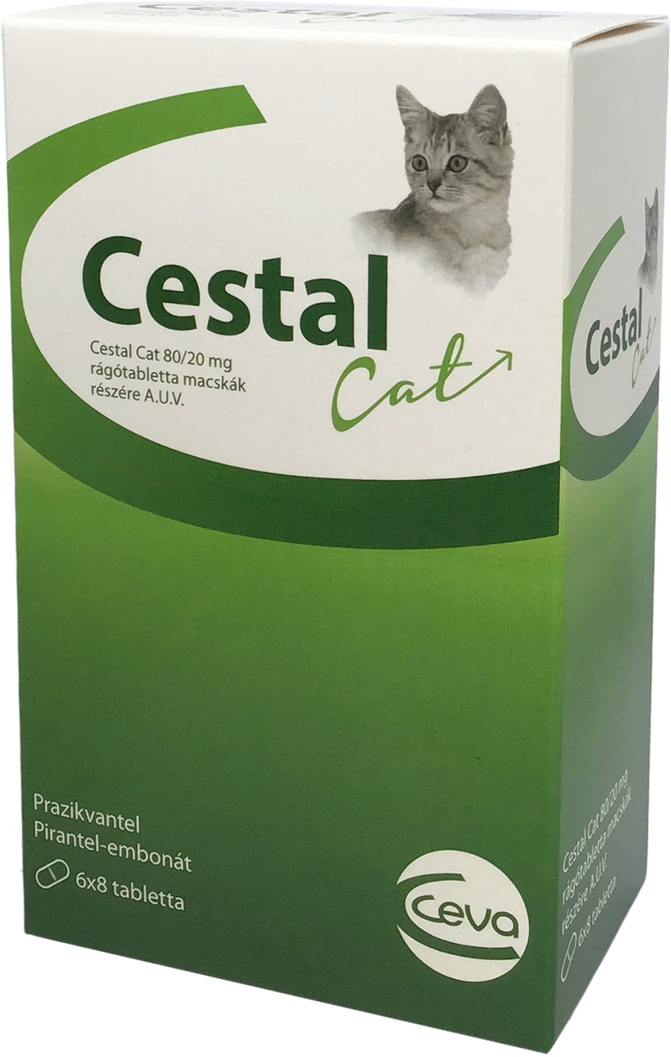 Cestal Cat 80/20 pt viermi intestinali pisici - zoom