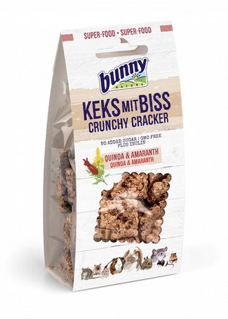 bunnyNature Crunchy Cracker snack quinoával és amaránttal rágcsálóknak
