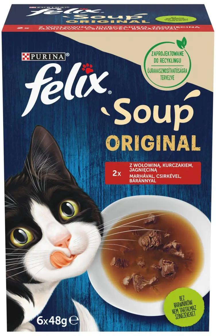 Felix Soup selecție de carne în supă pentru pisici - zoom