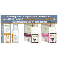Vásárolj 2 db BiogenicPET terméket és egy 4990 Ft értékű BiogenicPET Cod Liver Oil-t (csukamájolaj) adunk ajándékba!