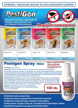 Pestigon Spot On macskáknak | Bolhák és kullancsok elleni védekezéshez