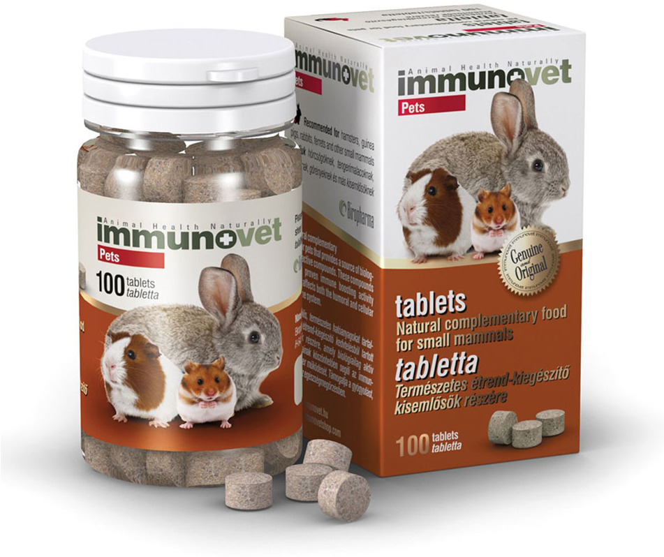 ImmunoVet Pets tablete cu extracte naturale pentru imunitate pentru mamifere mici