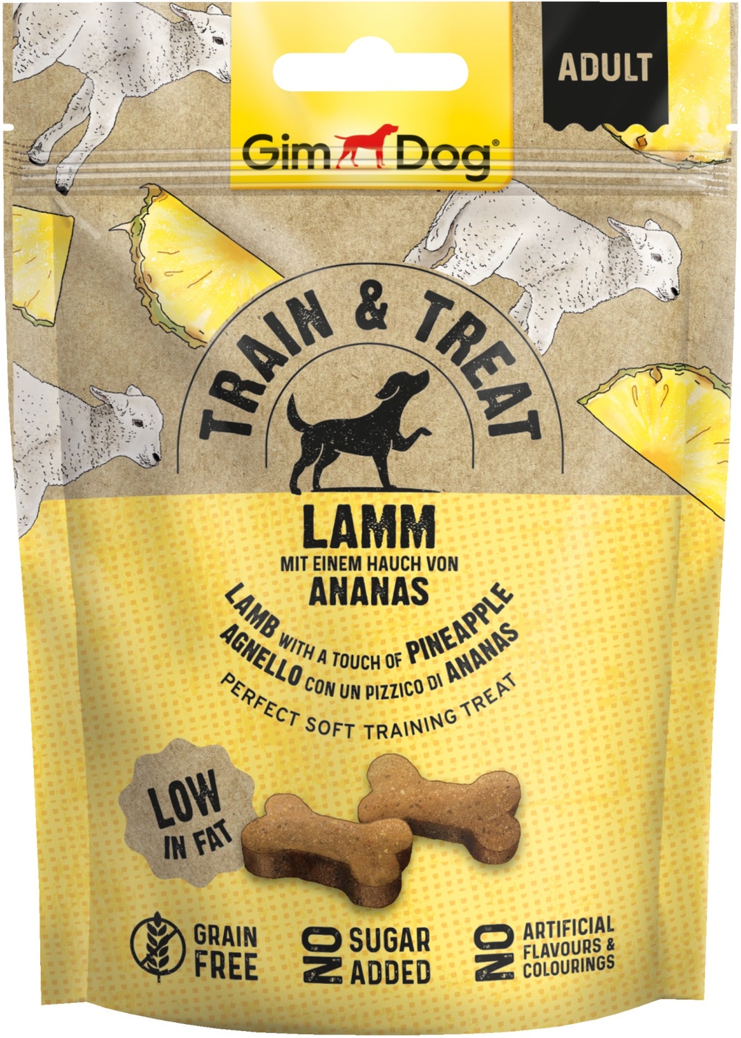 GimDog Adult Train & Treat Lamm & Ananas