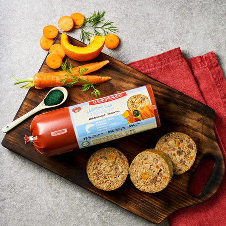 Meatlove párolt húsrolád - Lazac marhával és spirulinával