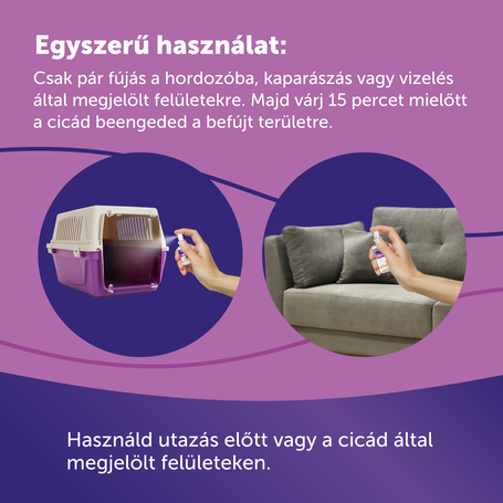 Feliway Classic nyugtató hatású spray macskáknak