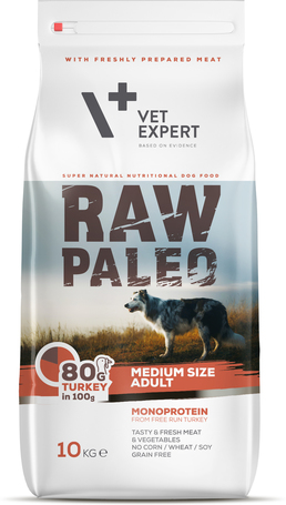 Raw Paleo Adult Medium Monoprotein Fresh Free Run Turkey