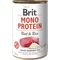 Conservă Brit Mono Protein Beef & Brown Rice