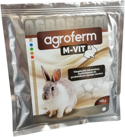 Agroferm M-VIT multivitamin és probiotikum nyulaknak
