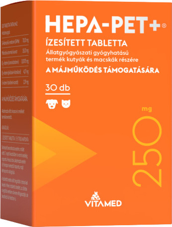 Hepa-Pet Plus májvédő hatású ízesített tabletta