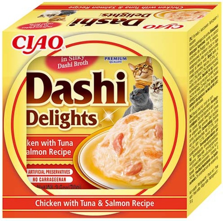 Inaba Cat Dashi Delights Chicken with Tuna & Salmon